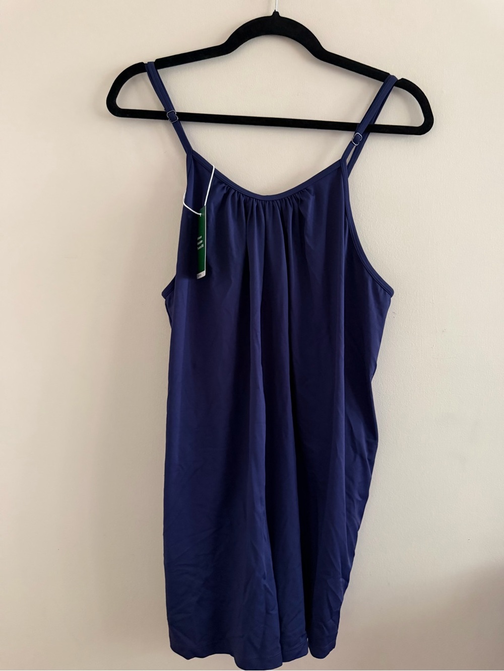 New! HALARA Navy Blue Spaghetti Strap Romper